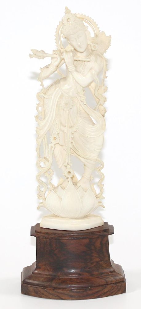 Große Abbildung Nr.1: 131-1988 Krishna Ruf der Flöte.: (Asiatika, Indien)