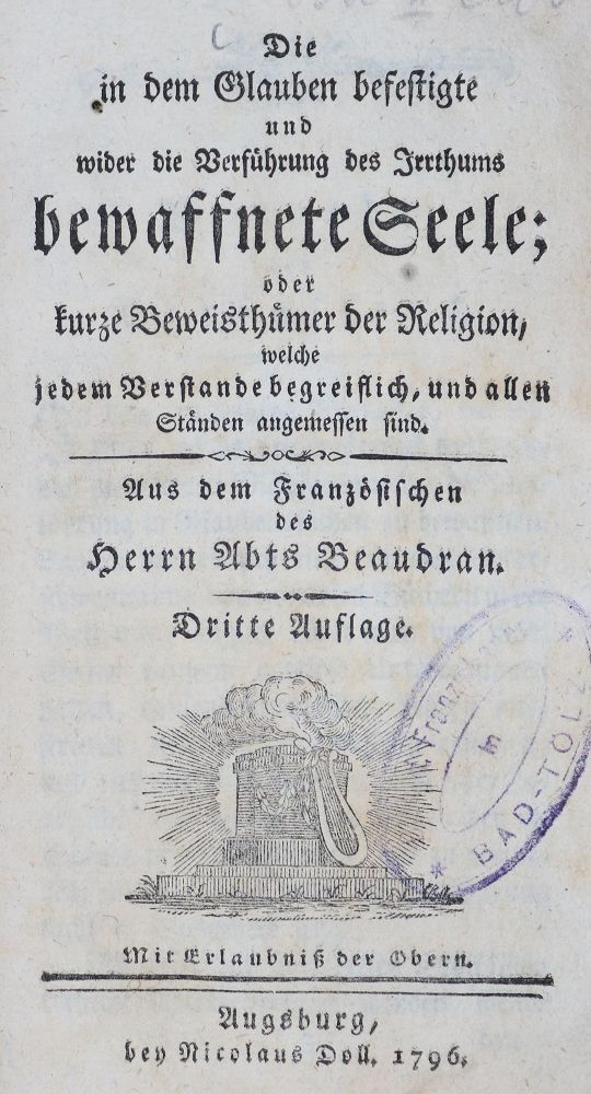 Große Abbildung Nr.1: 131-20 Beaudrand,B.: (Alte Drucke, Handschriften und Theologie)