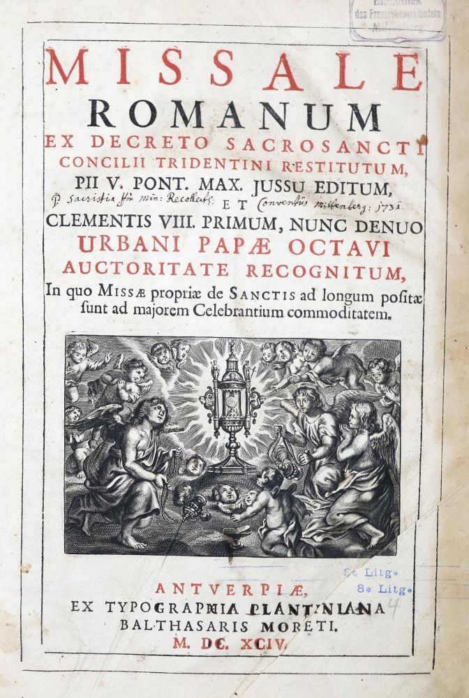 Große Abbildung Nr.1: 131-204 Missale: (Alte Drucke, Handschriften und Theologie)