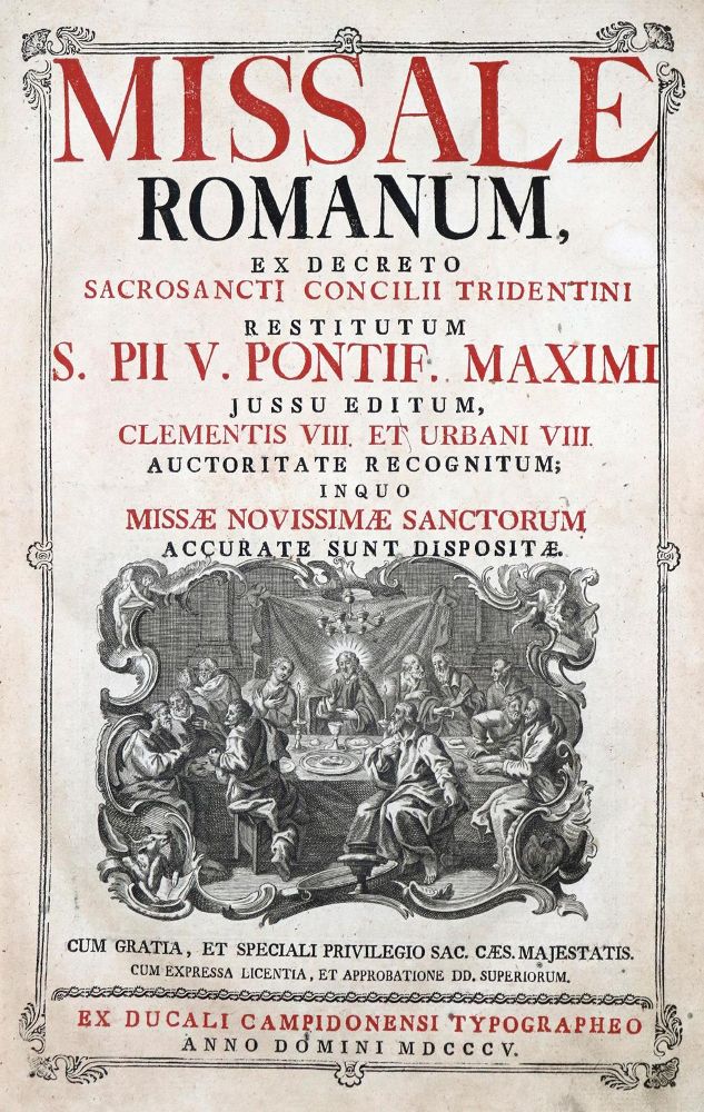 Große Abbildung Nr.1: 131-205 Missale Romanum,: (Alte Drucke, Handschriften und Theologie)