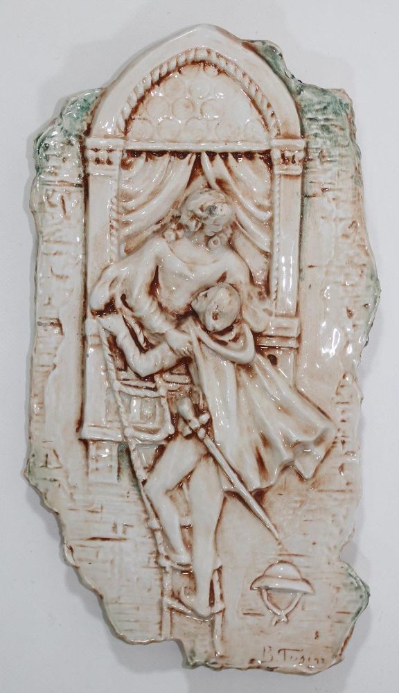 Große Abbildung Nr.2: 131-2052 Johann Maresch Wandbild.: (Porzellan u. Keramik, Fayencen)