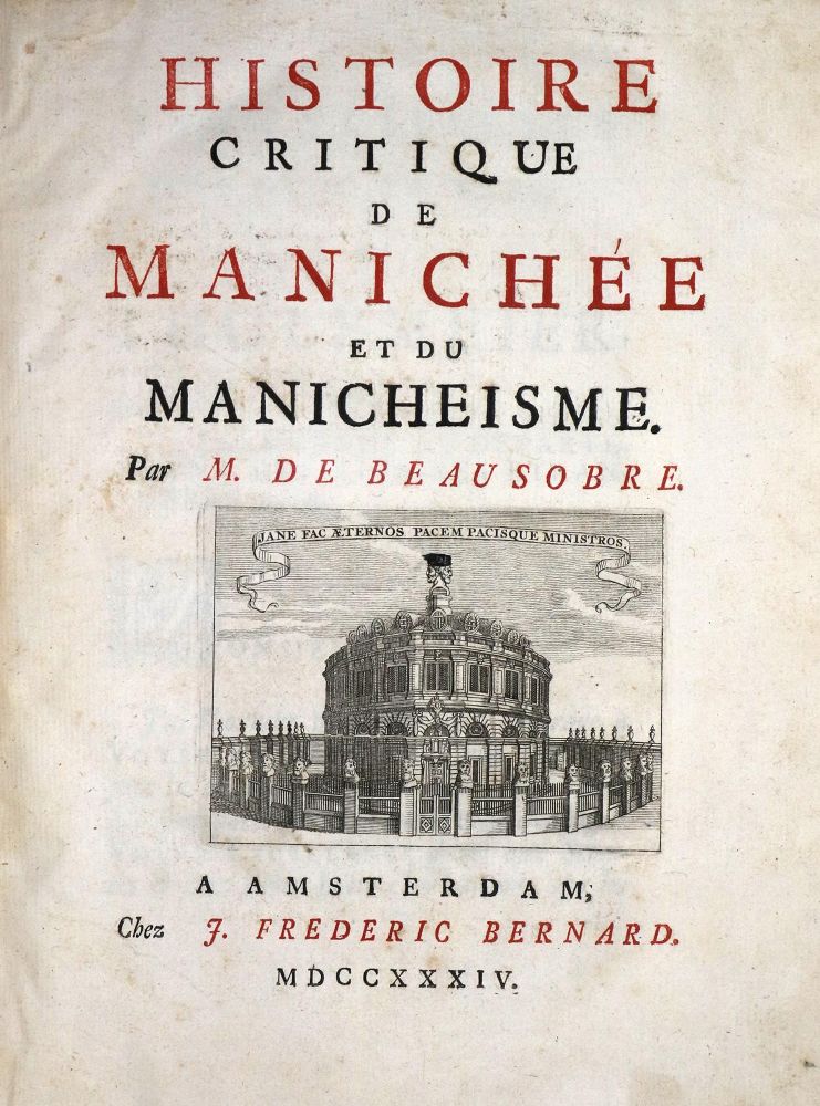 Große Abbildung Nr.1: 131-21 Beausobre,I.de.: (Alte Drucke, Handschriften und Theologie)