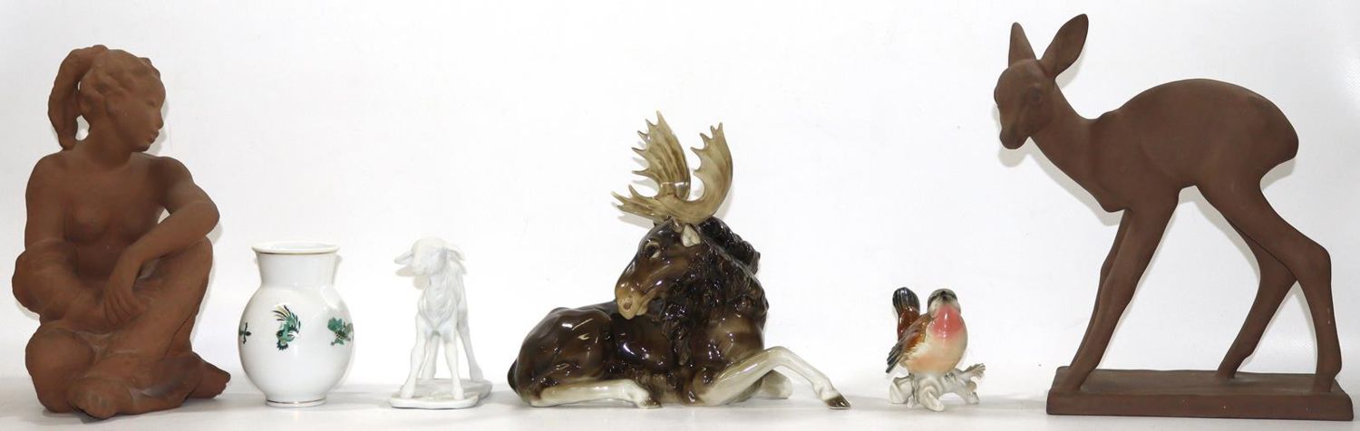 Große Abbildung Nr.1: 131-2115 Tierfiguren.: (Porzellan u. Keramik)