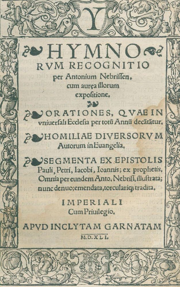 Große Abbildung Nr.1: 131-213 Nebrija,A. de.: (Alte Drucke, Handschriften und Theologie)