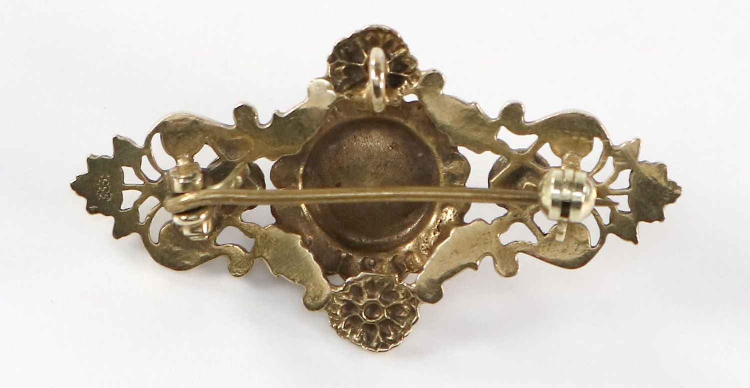 Große Abbildung Nr.2: 131-2149 Historismus Broschhänger: (Schmuck, Anhänger)