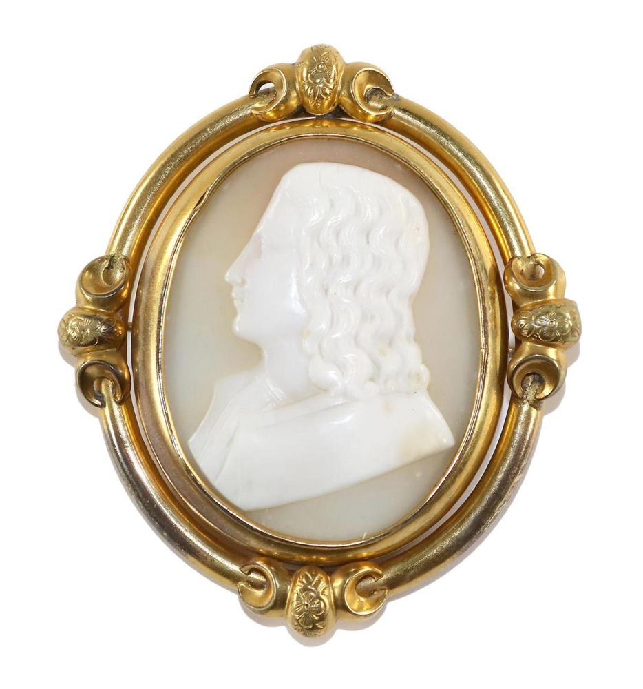 Große Abbildung Nr.1: 131-2178 Biedermeierportrait: (Schmuck, Broschen, Gemmen und Kameen)