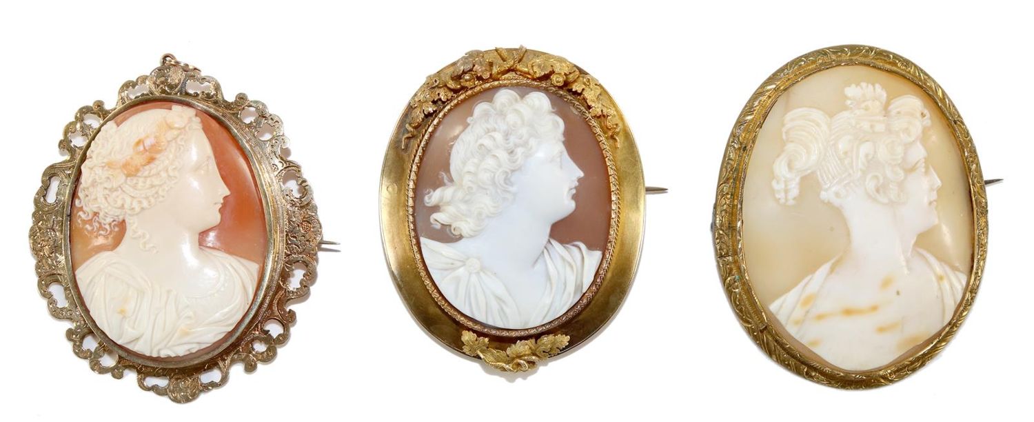 Große Abbildung Nr.1: 131-2188 Drei Prachtgemmen.: (Schmuck, Broschen, Gemmen und Kameen)