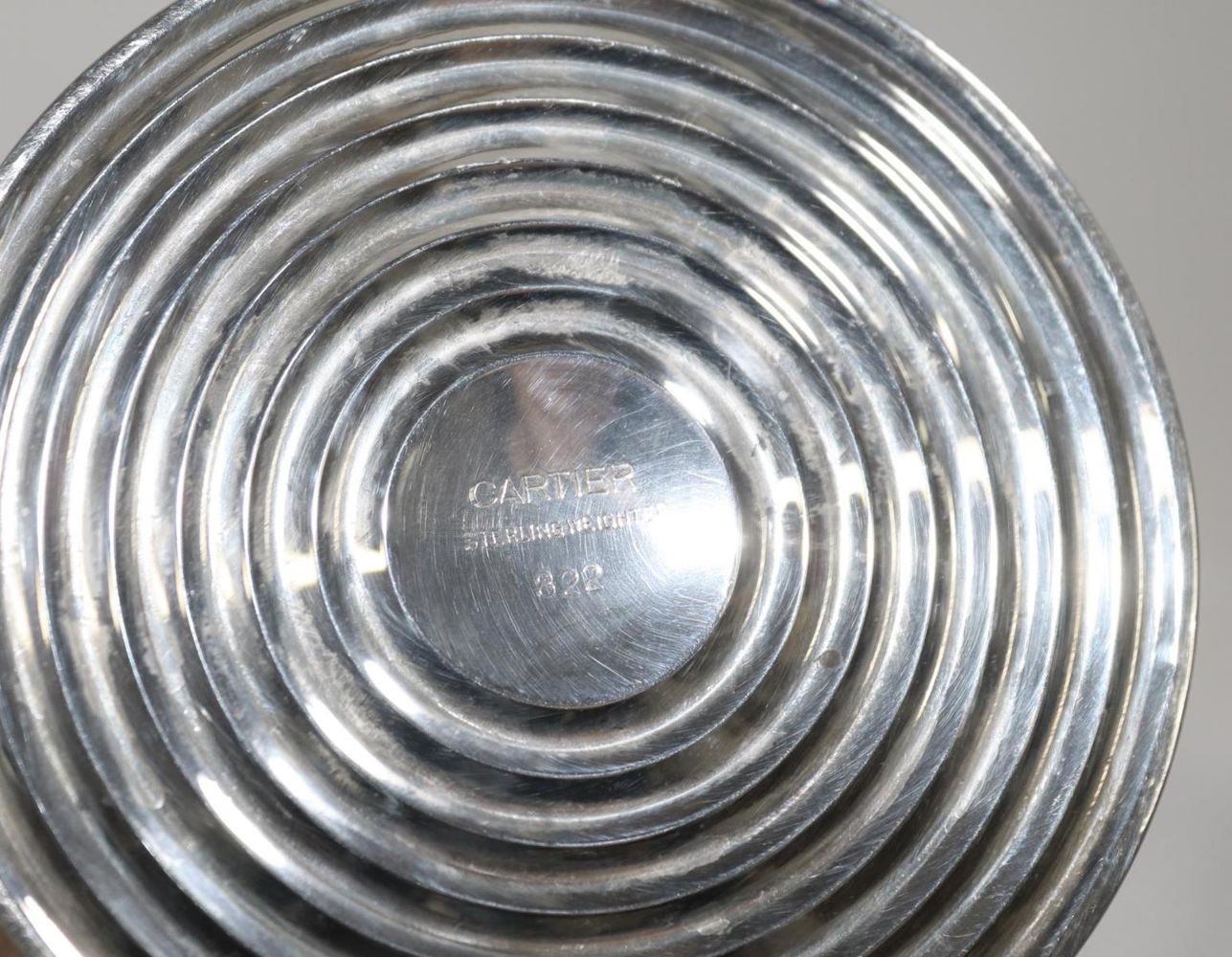 Große Abbildung Nr.3: 131-2257 Cartier Paar Windlichter.: (Silber)