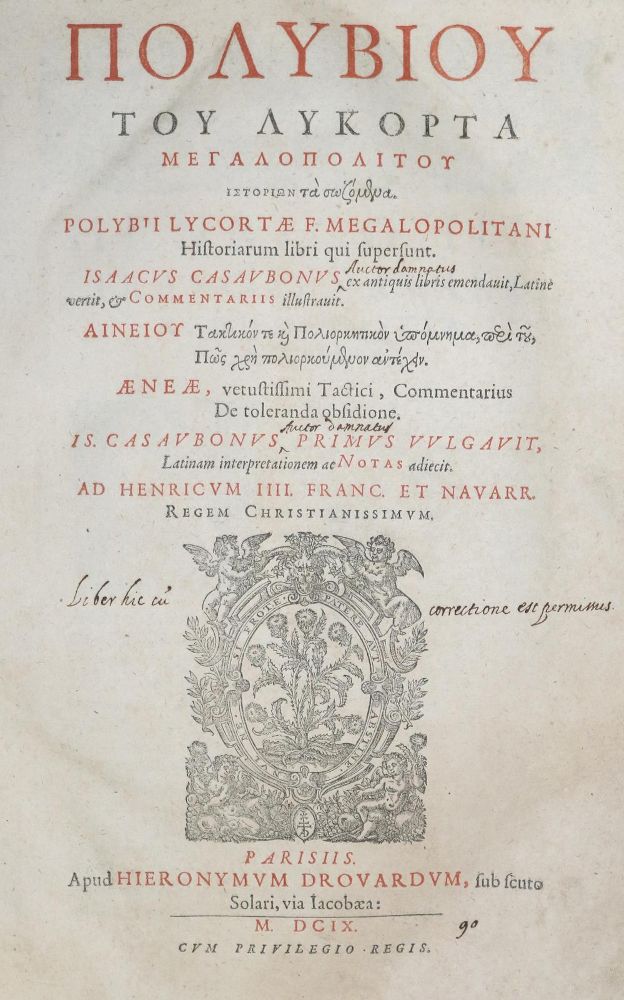 Große Abbildung Nr.1: 131-227 Polybius.: (Alte Drucke, Handschriften und Theologie)