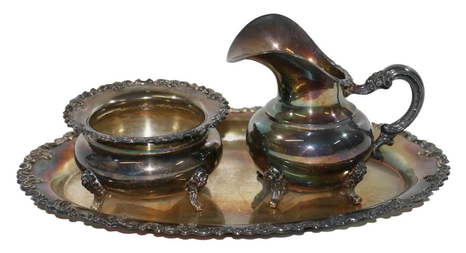 Große Abbildung Nr.1: 131-2277 Sahneservice,: (Silber)