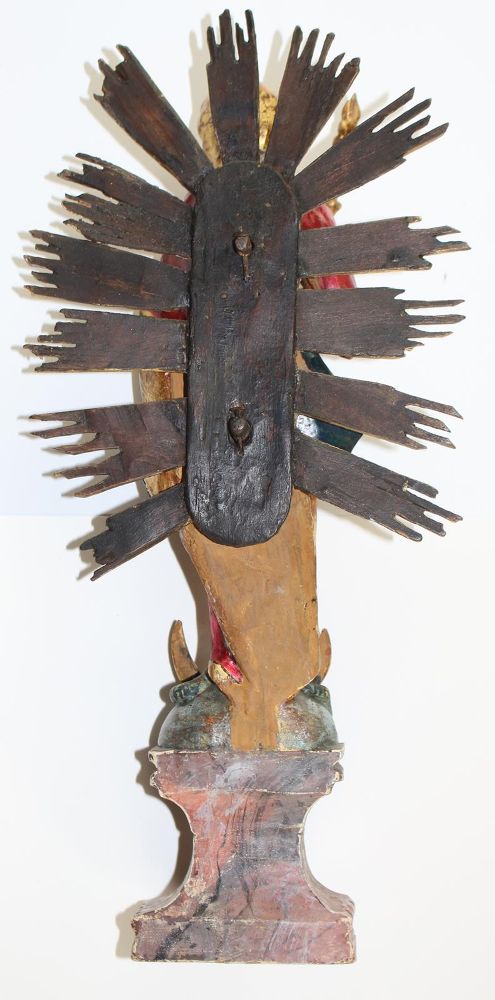 Große Abbildung Nr.2: 131-2292 Mondsichel-Madonna: (Skulpturen - Plastiken, Volkskunst)