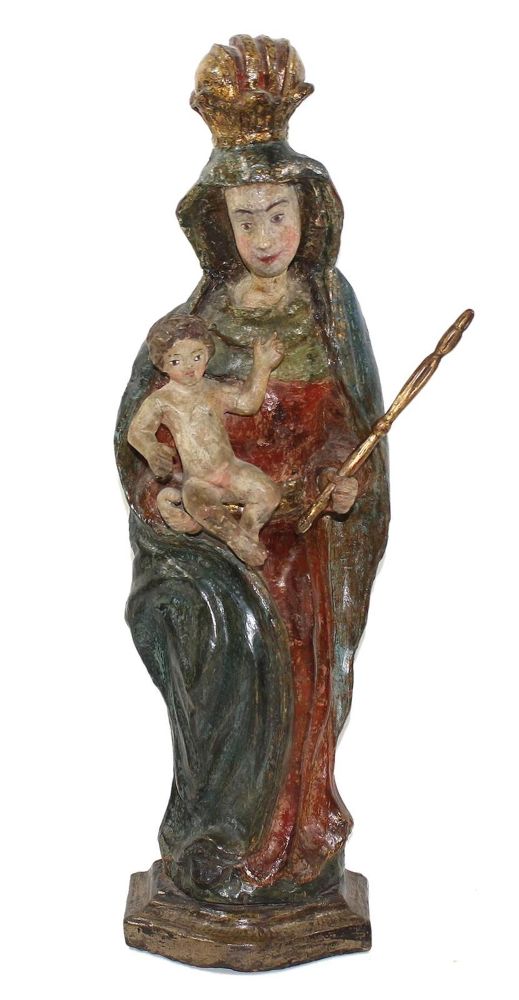 Große Abbildung Nr.1: 131-2352 Maria mit Jesuskind,: (Volkskunst, Religiöse Volkskunst)