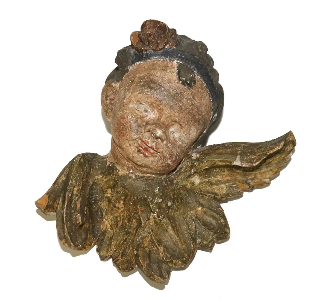 Große Abbildung Nr.1: 131-2354 Putto 19.Jh.: (Volkskunst, Religiöse Volkskunst)