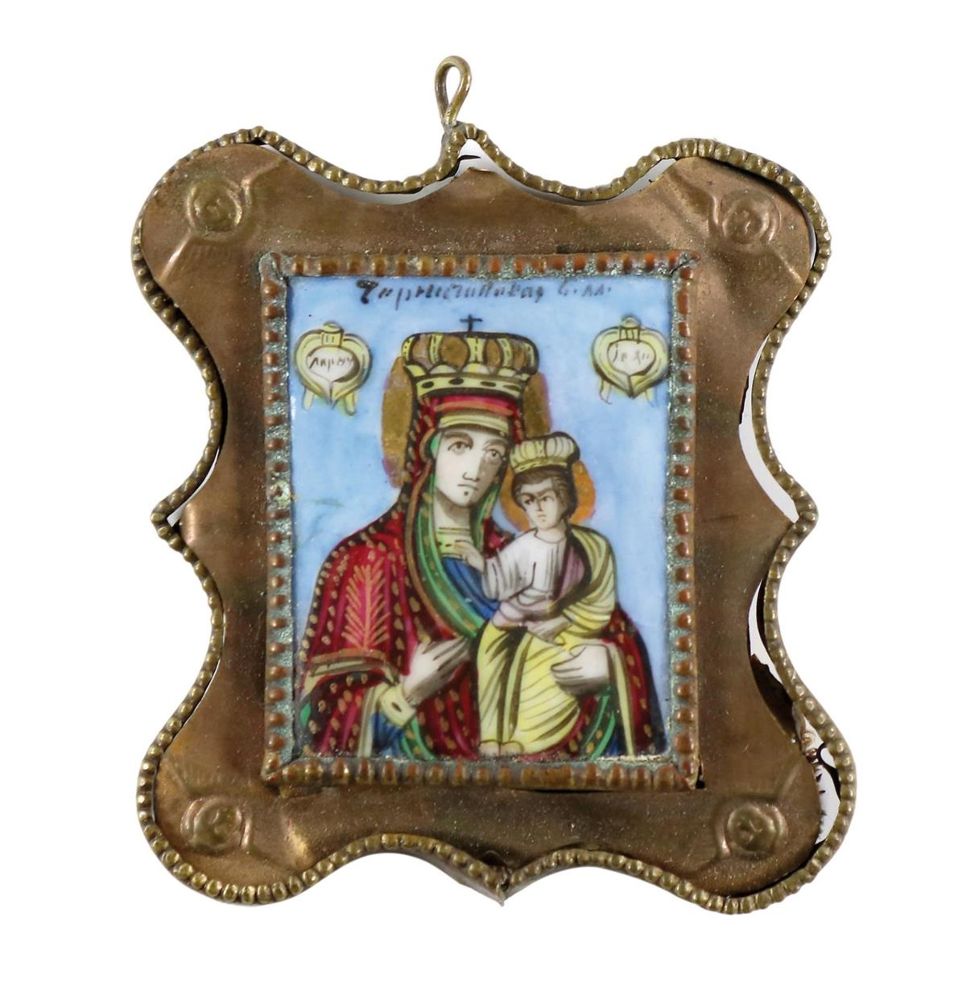 Große Abbildung Nr.1: 131-2355 Reiseikone.: (Volkskunst, Religiöse Volkskunst)