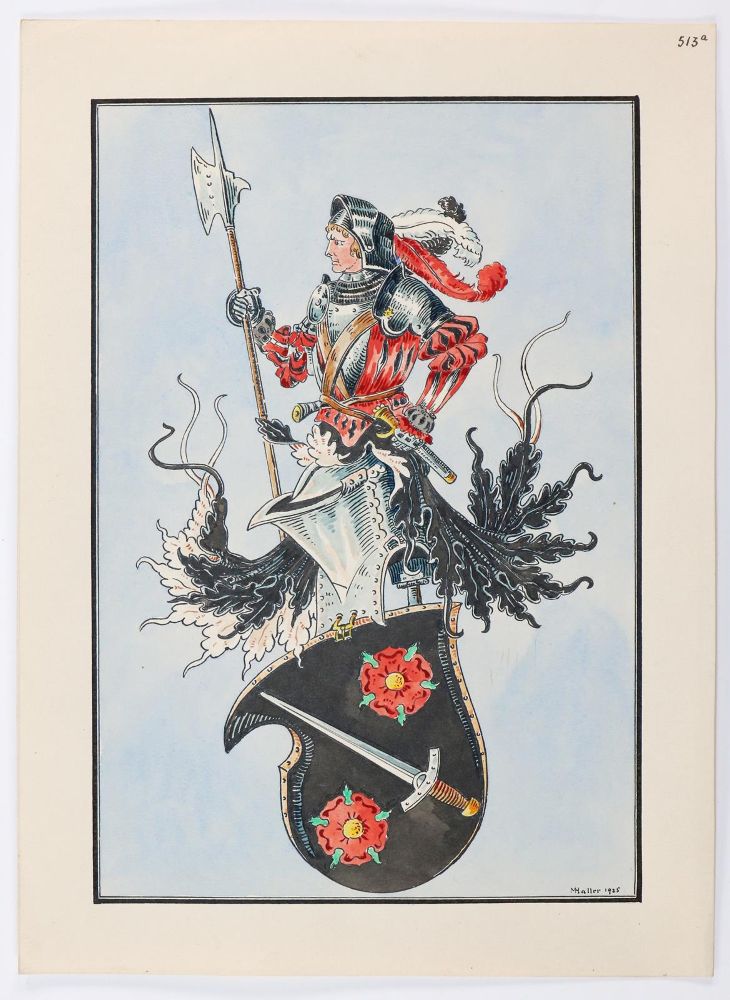 Große Abbildung Nr.22: 131-2444 Wappen.: (Varia, Genealogie und Heraldik)
