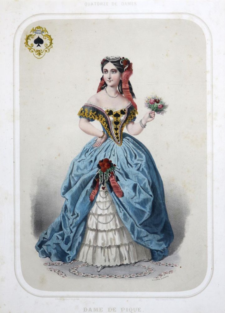 Große Abbildung Nr.2: 131-2446 Spielkartendarstellungen.: (Varia, Glücksspiel)