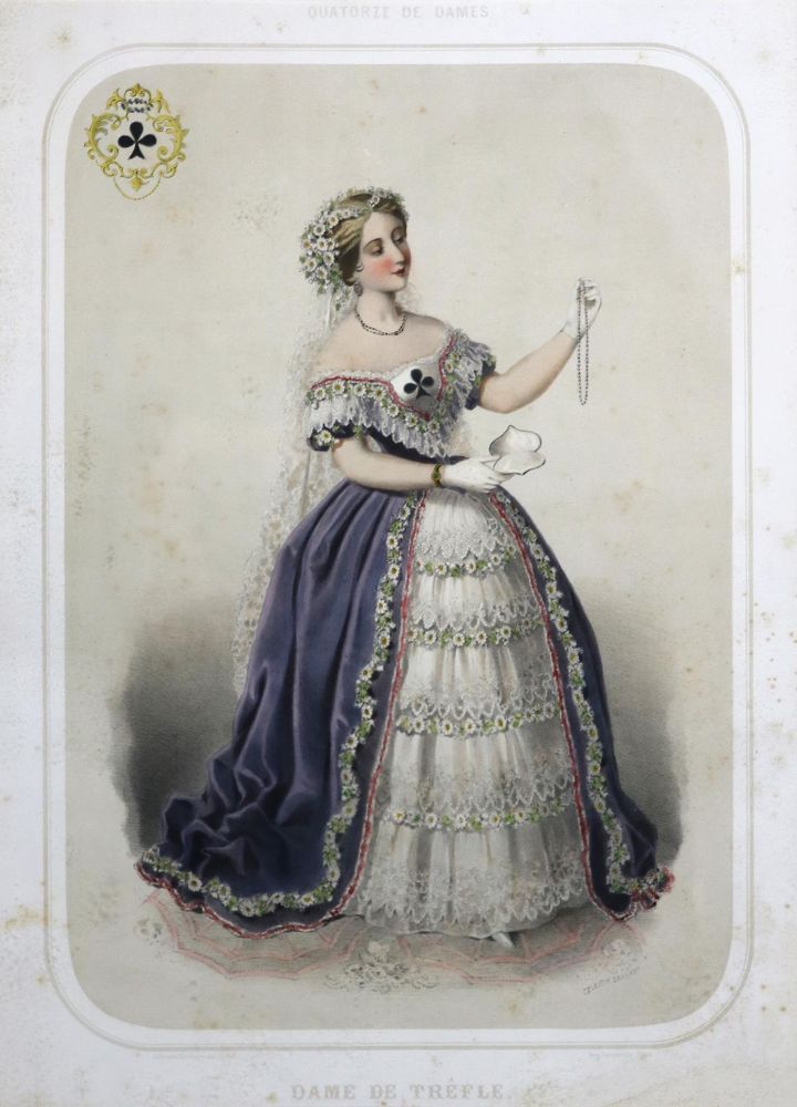 Große Abbildung Nr.3: 131-2446 Spielkartendarstellungen.: (Varia, Glücksspiel)