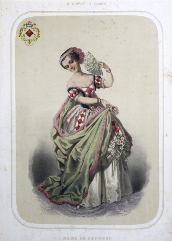 Große Abbildung Nr.4: 131-2446 Spielkartendarstellungen.: (Varia, Glücksspiel)