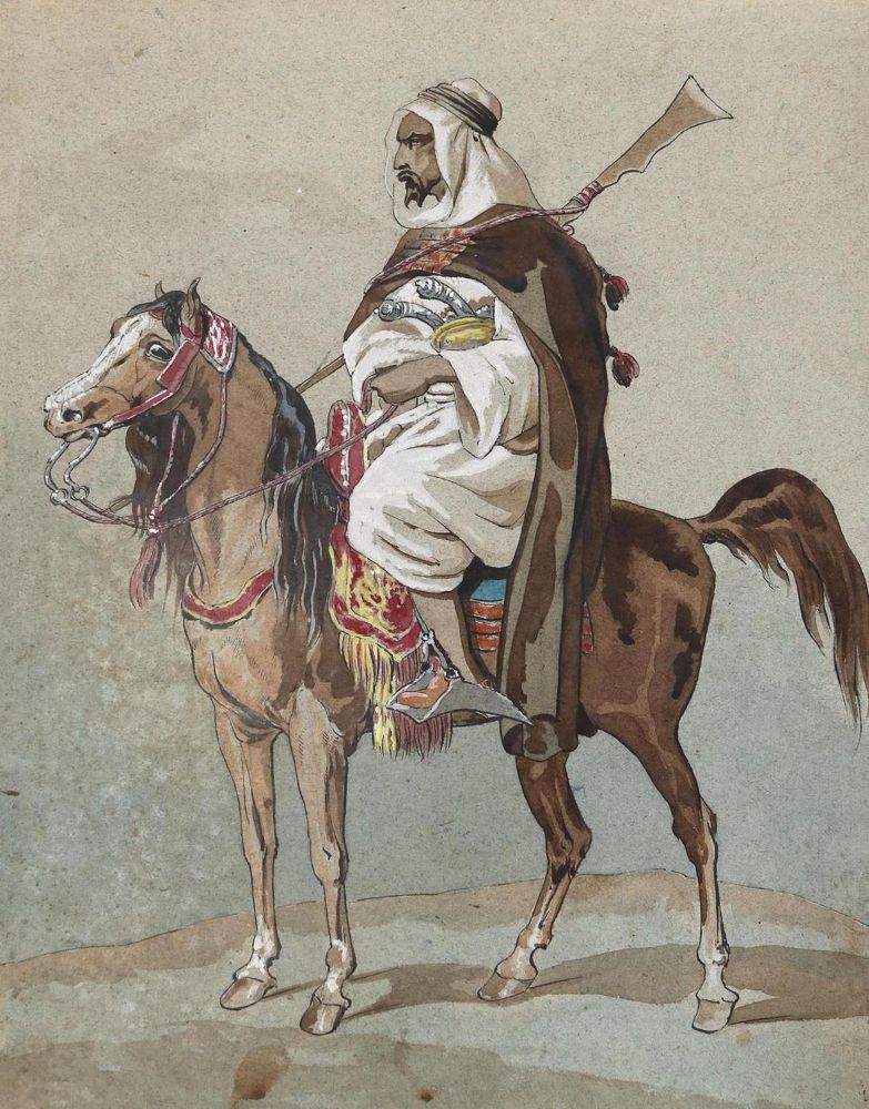 Große Abbildung Nr.1: 131-2501 Nordafrikaner: (Varia, Pferde)