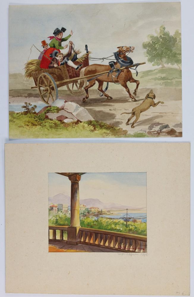 Große Abbildung Nr.5: 131-2539 Konvolut: (Varia, Zeichnungen)