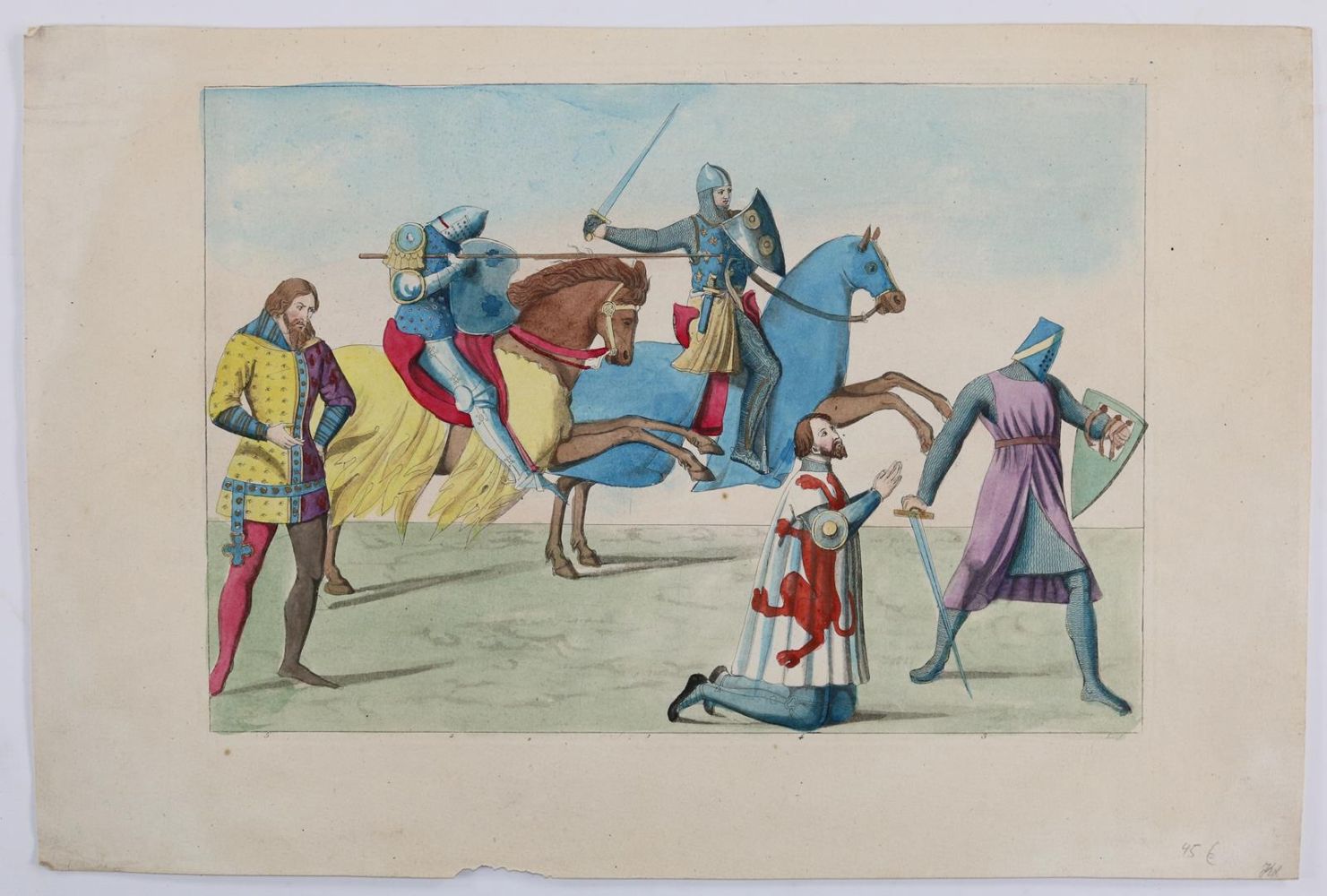 Große Abbildung Nr.6: 131-2539 Konvolut: (Varia, Zeichnungen)