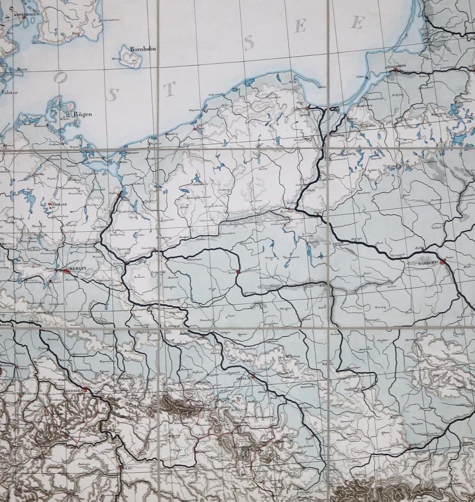 Große Abbildung Nr.1: 131-2578 Fluss & Gebirgs-Wandkarte: (Deutschland)