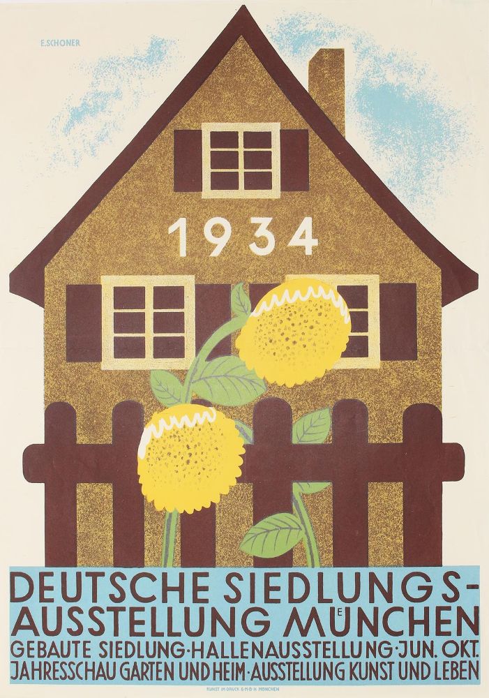 Große Abbildung Nr.1: 131-2811 Deutsche Siedlungsausstellung: (Plakate)