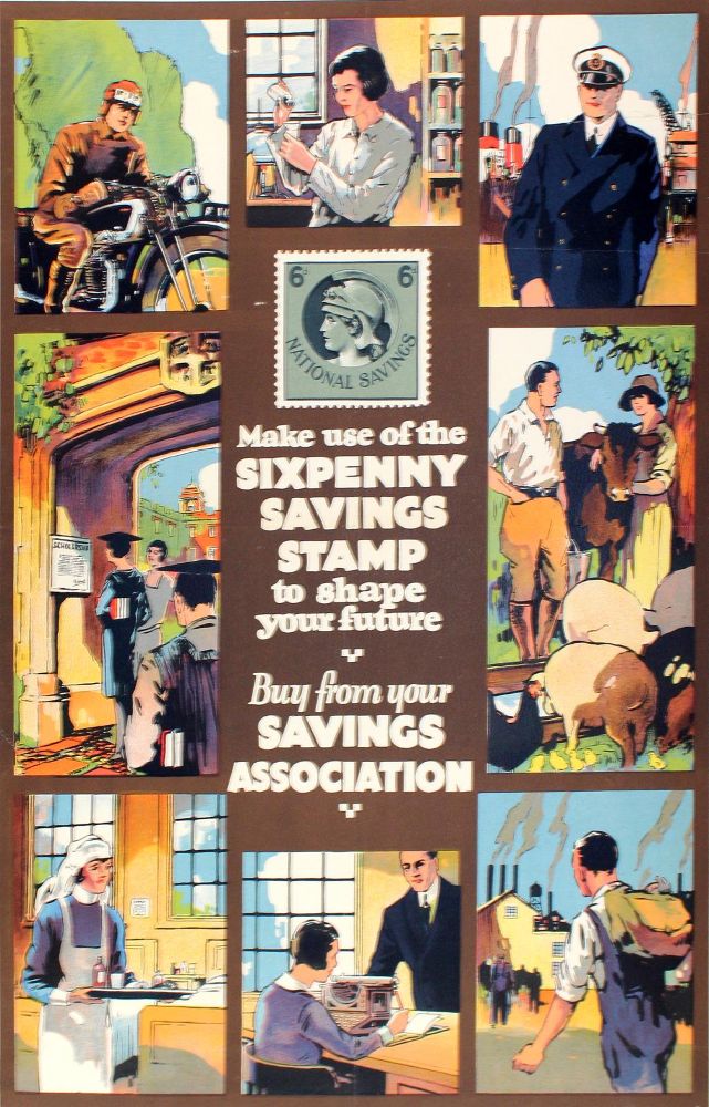 Große Abbildung Nr.1: 131-2819 Penny saving stamps.: (Plakate, Grossbritannien)