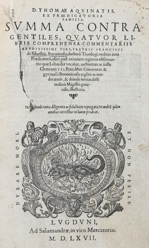 Große Abbildung Nr.1: 131-283 Thomas von Aquin.: (Alte Drucke, Handschriften und Theologie)