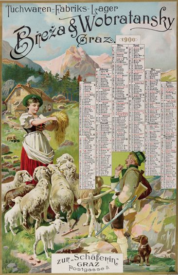Große Abbildung Nr.1: 131-2858 Tuchwaren-Fabriks-Lager: (Plakate)