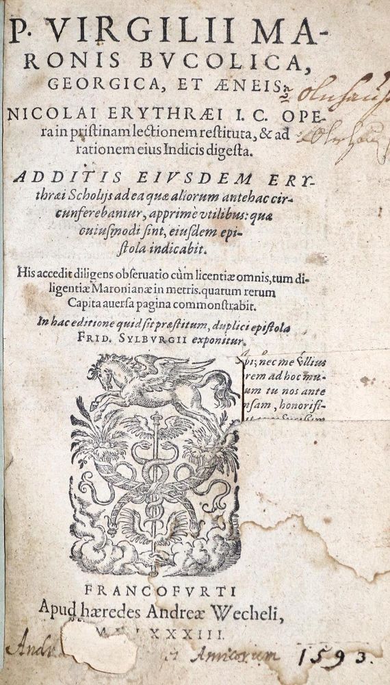 Große Abbildung Nr.1: 131-288 Vergilius,M.P.: (Alte Drucke, Handschriften und Theologie)