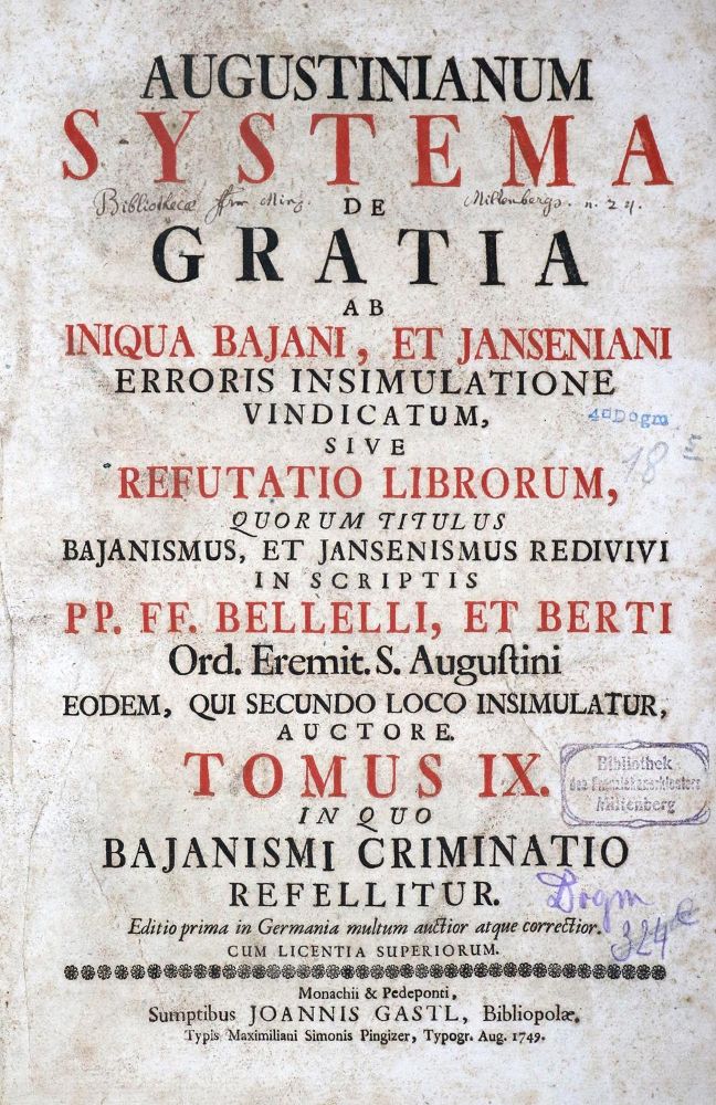 Große Abbildung Nr.1: 131-29 Berti,G.L.: (Alte Drucke, Handschriften und Theologie)