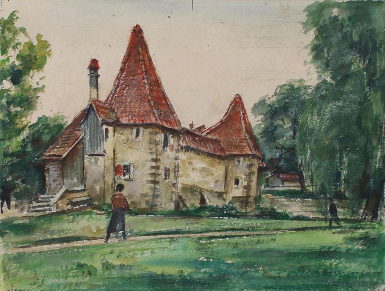 Große Abbildung Nr.2: 131-2908 Bäuerle, Hermann: (Künstlergraphik)