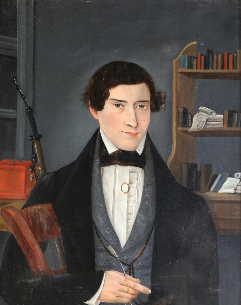 Große Abbildung Nr.1: 131-2954 Biedermeier-Portrait.: (Künstlergraphik)