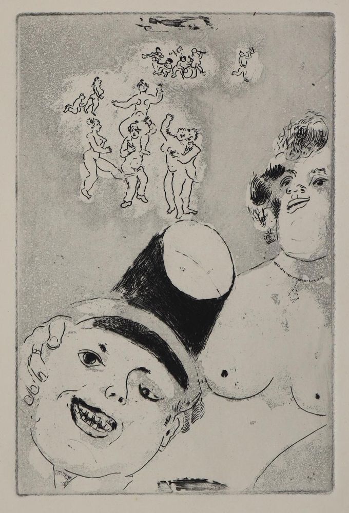 Große Abbildung Nr.1: 131-2993 Giraudoux,J. u.a.: (Künstlergraphik, Chagall, 15 Radierungen in:)