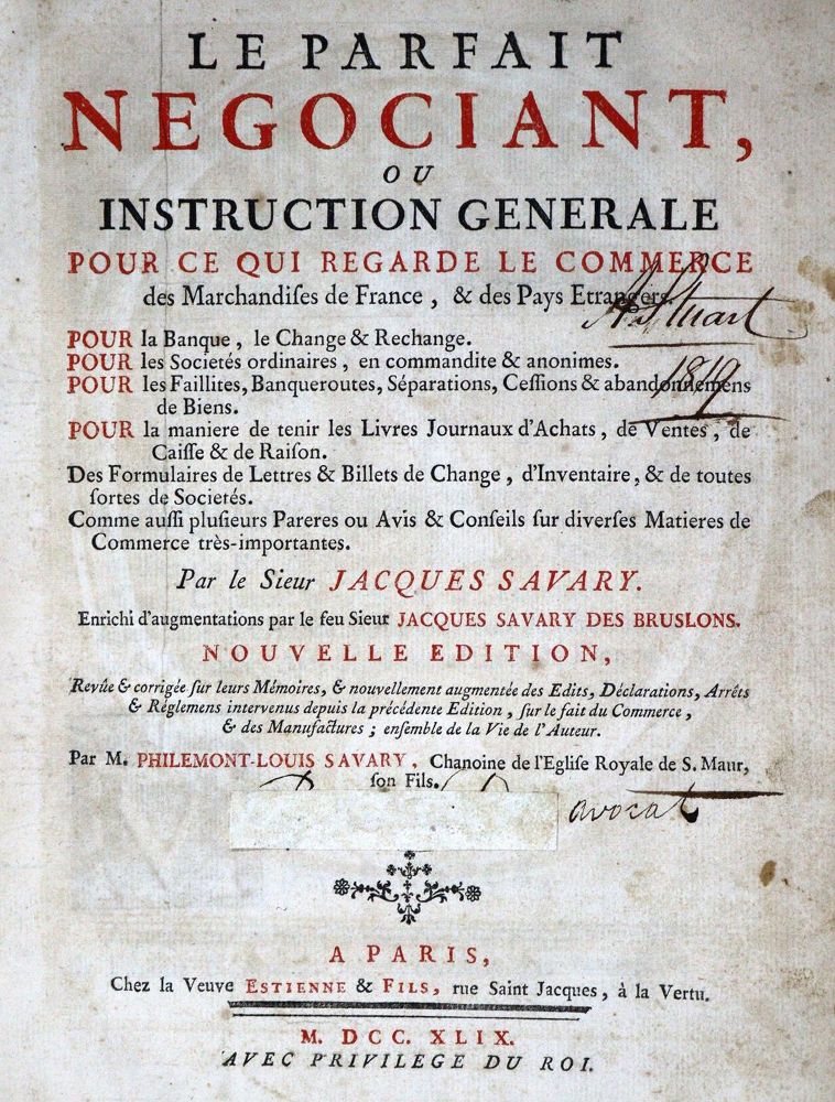 Große Abbildung Nr.1: 131-308 Savary,J.: (Wirtschaft)