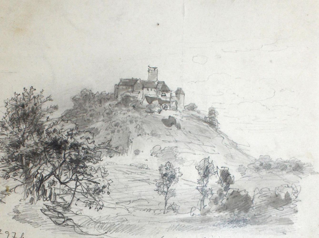 Große Abbildung Nr.1: 131-3090 Schloss Weitenburg: (Künstlergraphik, Eiach, Stieler)