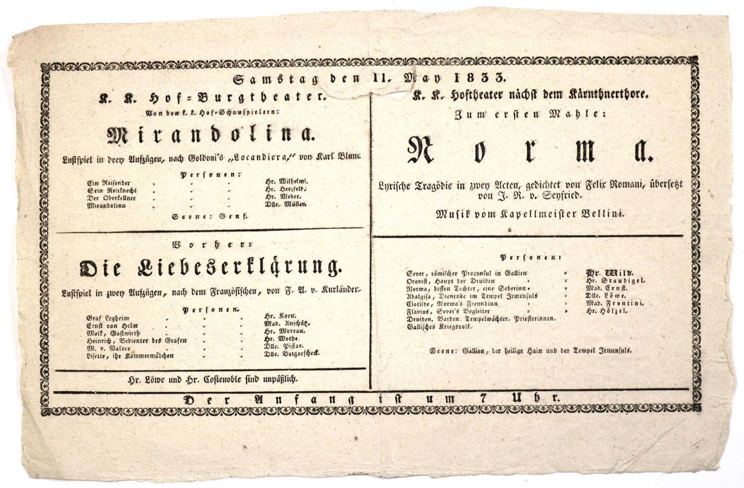 Große Abbildung Nr.3: 131-313 Theaterzettel.: (Film - Theater - Tanz)