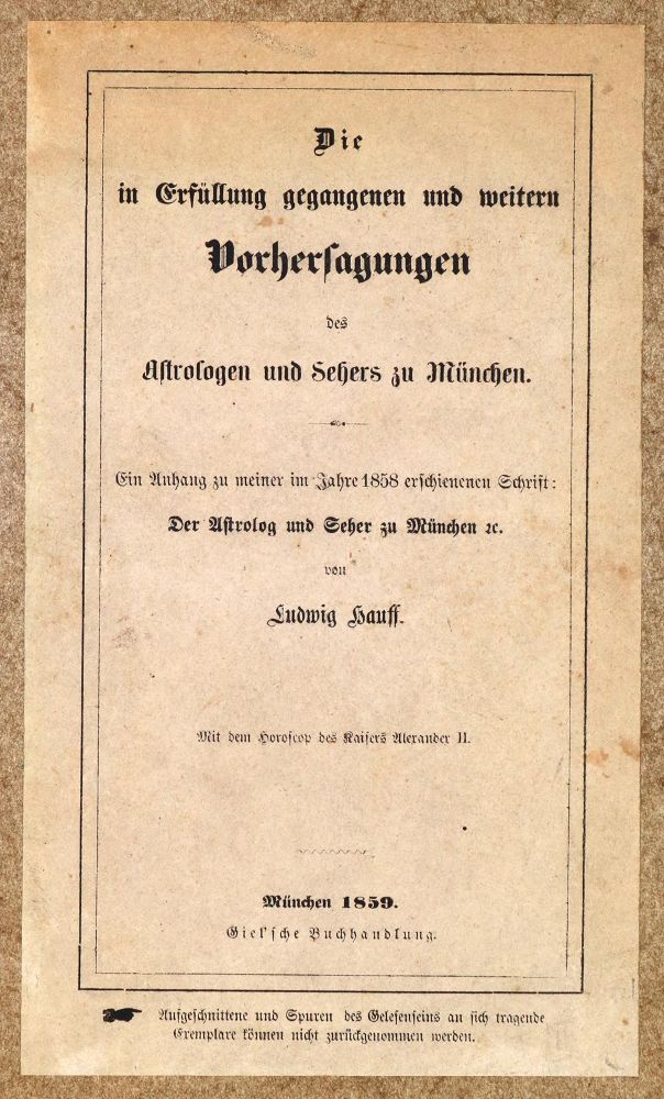 Große Abbildung Nr.1: 131-320 Hauff,L.: (Grenzwissenschaften und Okkultismus)