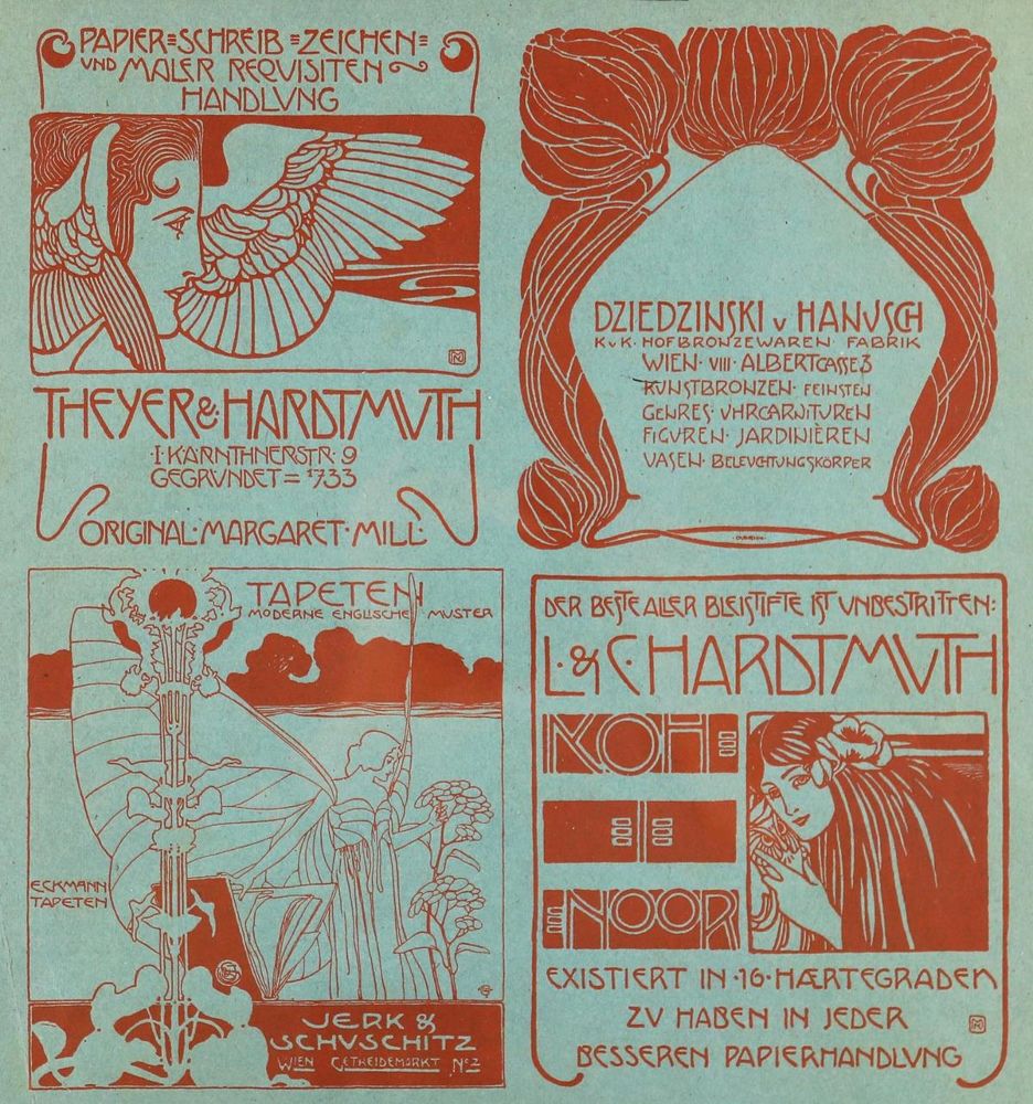 Große Abbildung Nr.1: 131-3285 Moser, Koloman: (Künstlergraphik, Jugendstil)