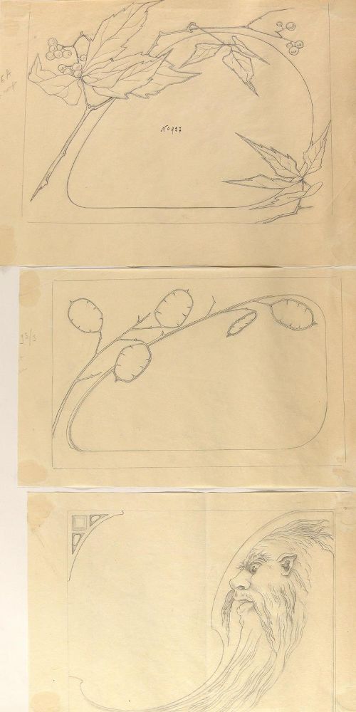 Große Abbildung Nr.10: 131-3286 Jugendstil.: (Künstlergraphik)