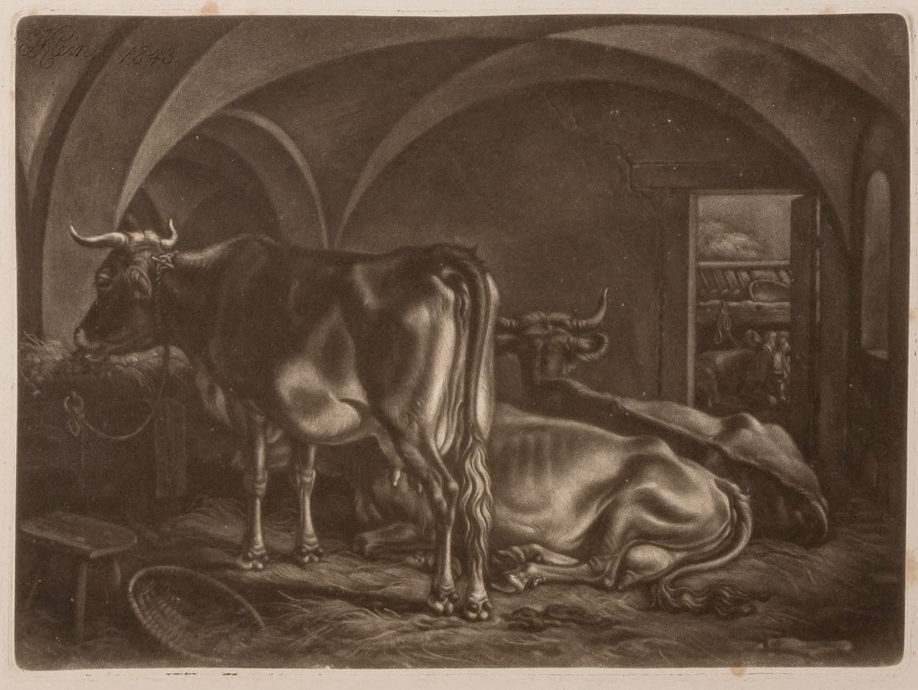 Große Abbildung Nr.3: 131-3309 Klein,J.A.: (Künstlergraphik)
