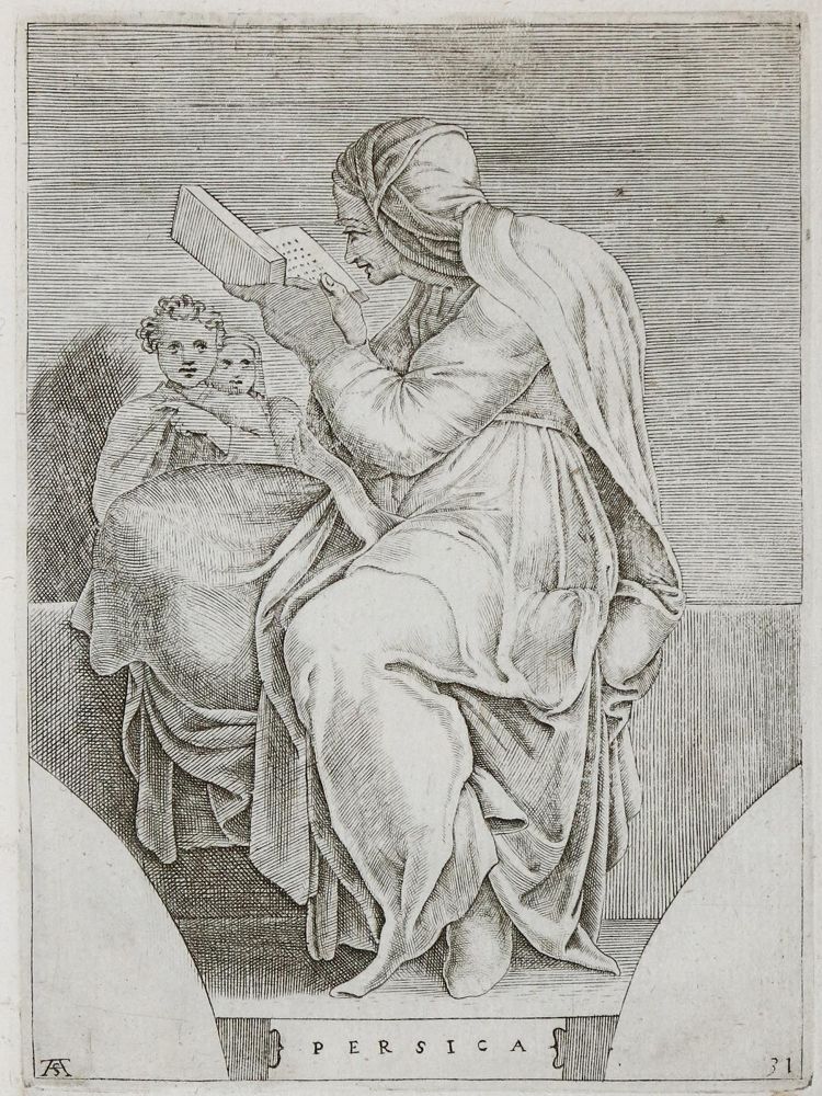 Große Abbildung Nr.4: 131-3455 Scultori, Adamo: (Künstlergraphik, Michelangelo)