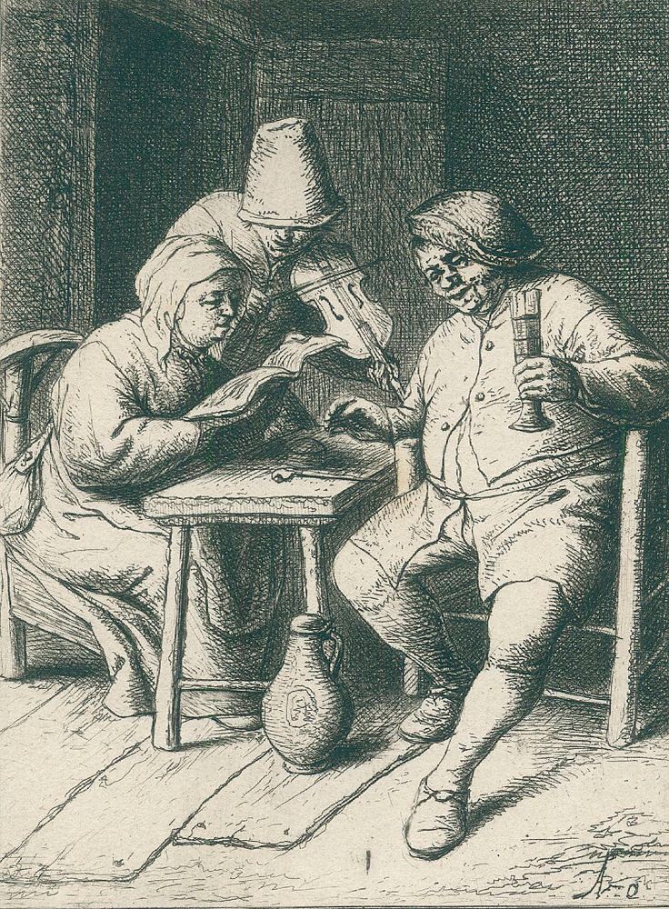 Große Abbildung Nr.1: 131-3498 Ostade, Adriaen van: (Künstlergraphik)