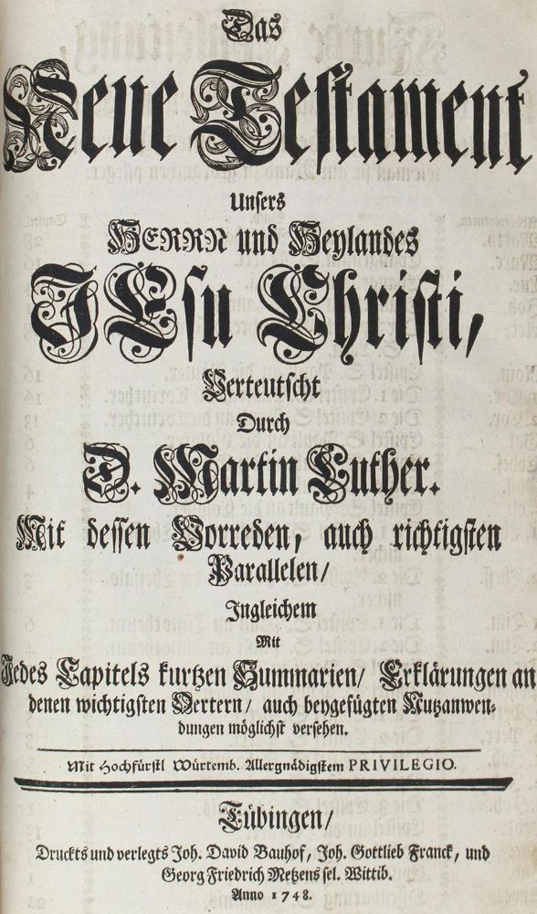 Große Abbildung Nr.1: 131-35 Biblia germanica.: (Bibeln)