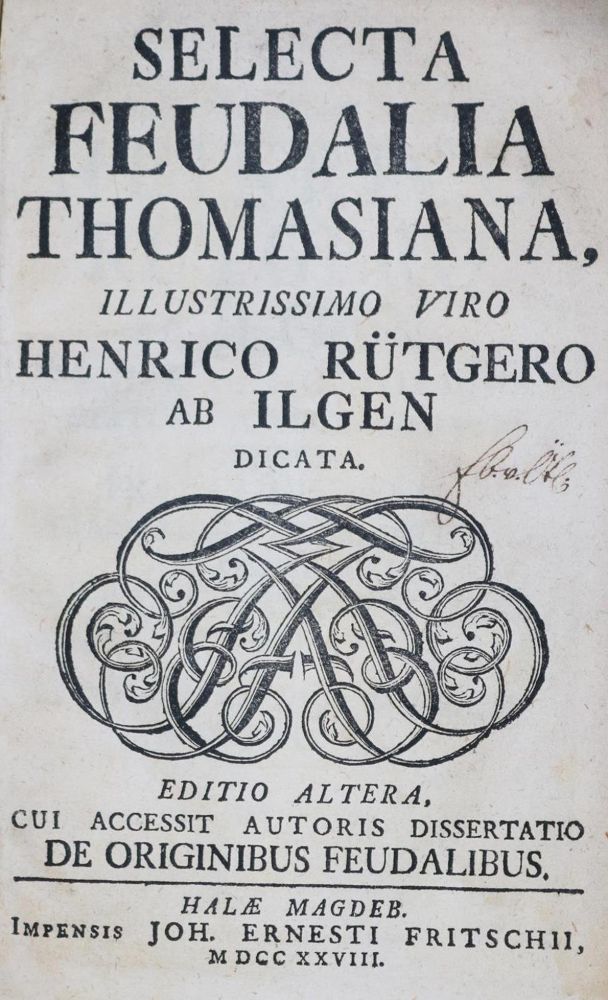 Große Abbildung Nr.1: 131-361 Thomasius,C.: (Juridica und Kriminologie)