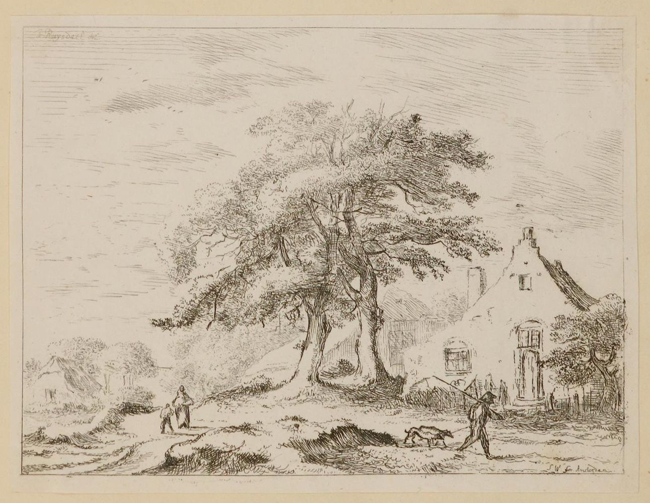 Große Abbildung Nr.2: 131-3635 Ruisdael, Jacob Isaackszoon: (Künstlergraphik)