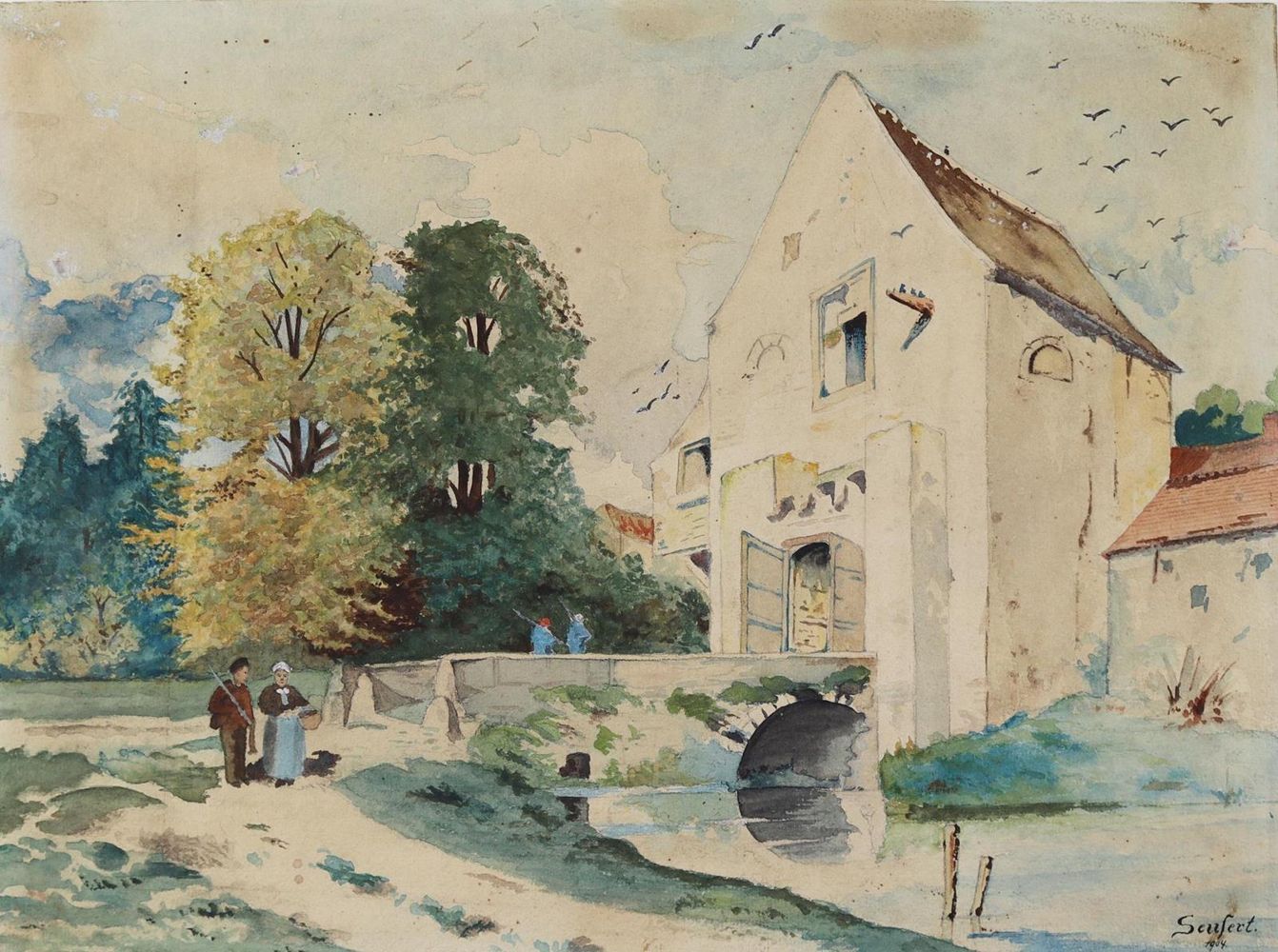 Große Abbildung Nr.1: 131-3698 Seufert, Arthur: (Künstlergraphik)
