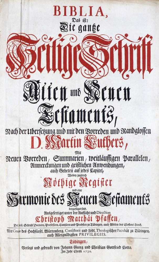 Große Abbildung Nr.2: 131-37 Biblia germanica.: (Bibeln)