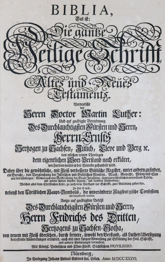 Große Abbildung Nr.6: 131-38 Biblia germanica.: (Bibeln)